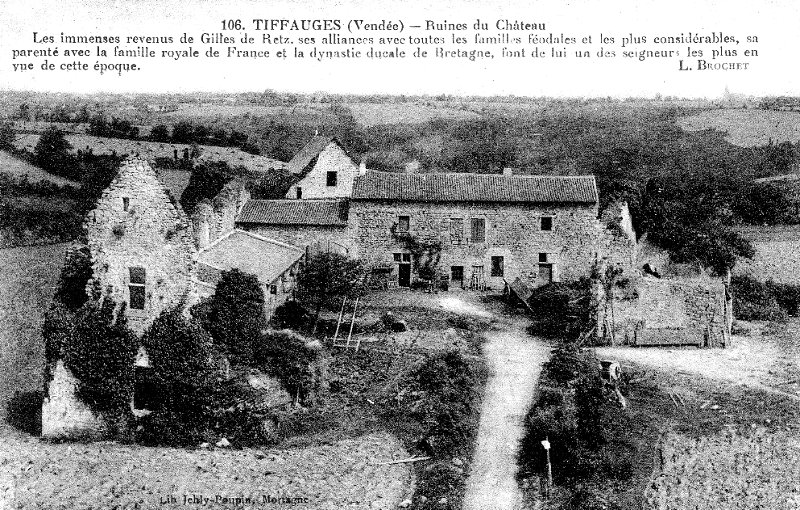 Le chteau de Tiffauges (Vende).