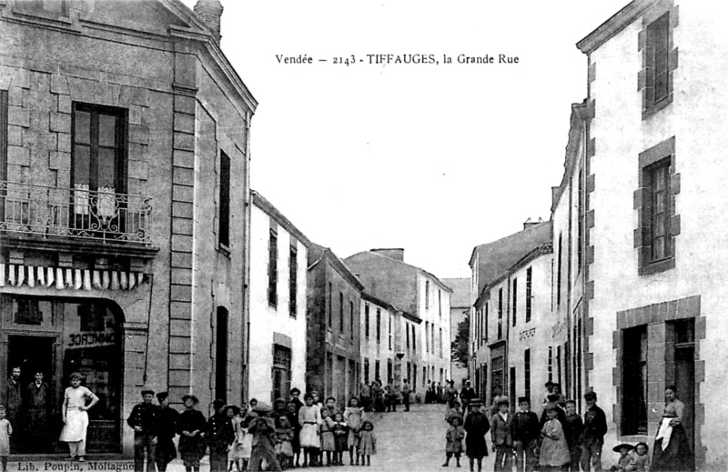 Ville de Tiffauges (Vende).