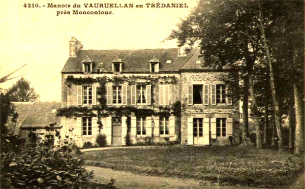 Ville de Trdaniel (Bretagne) : chteau de Vauruellan.