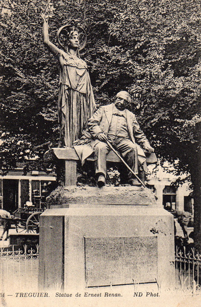 Statue de Ernest Renan  Trguier (Bretagne)