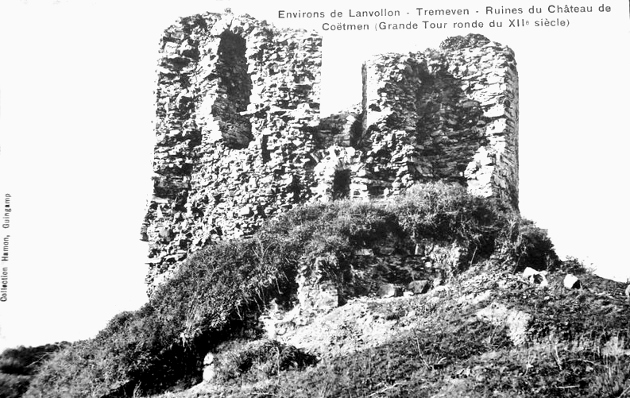 Trmven : ruines du chteau de Cotmeur (Bretagne).