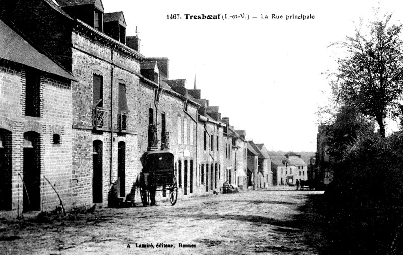 Ville de Treboeuf ou Tresbuf (Bretagne).