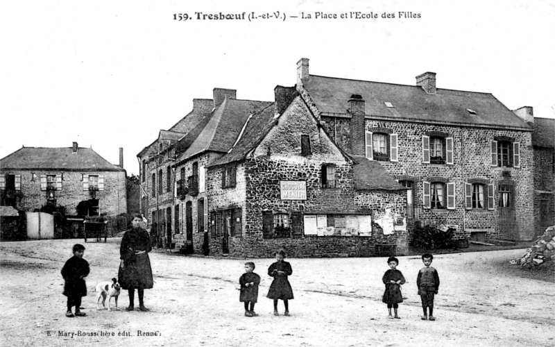 Ville de Treboeuf ou Tresbuf (Bretagne).
