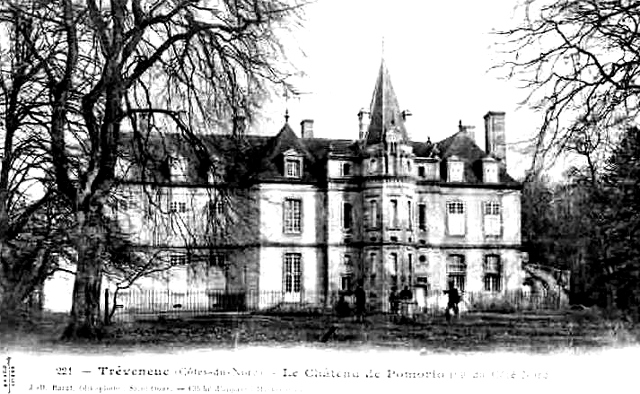 Ville de Trveneuc (Bretagne) : chteau de Pommorio.