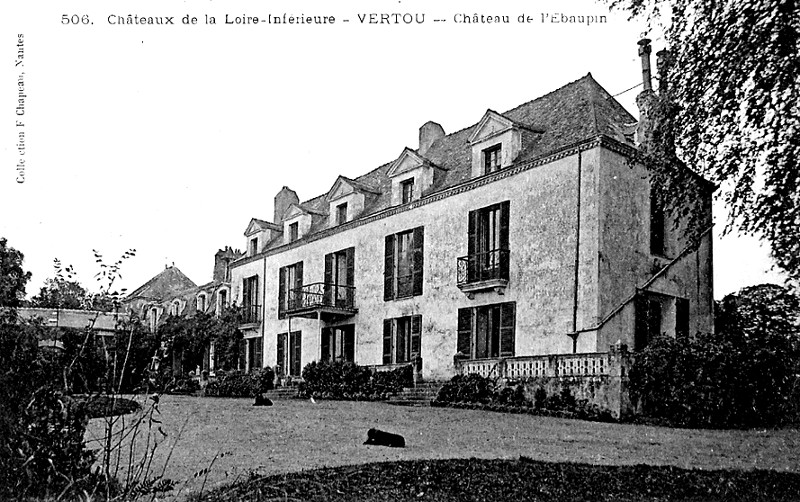 Chteau de l'Ebaupin  Vertou (anciennement en Bretagne).