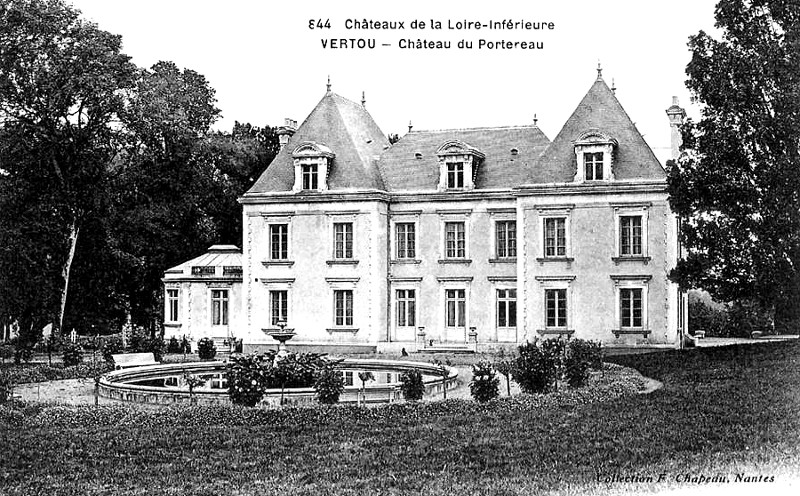 Chteau du Portereau  Vertou (anciennement en Bretagne).