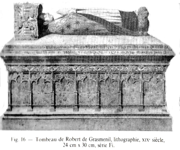 Vitr� (Bretagne) : Tombeau de Robert de Grasmenil.