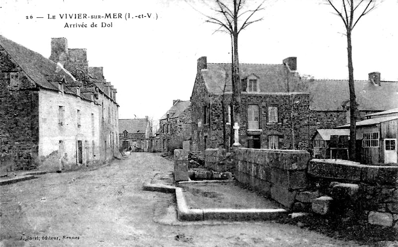 Ville du Vivier-sur-Mer (Bretagne).