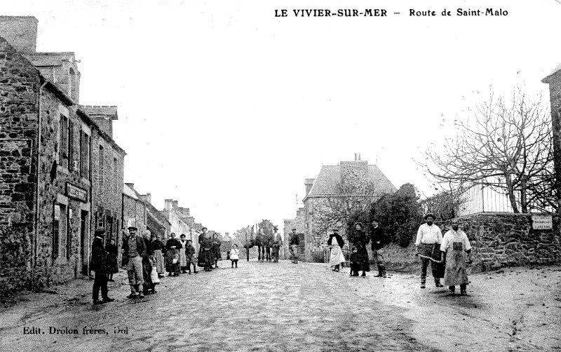 Ville du Vivier-sur-Mer (Bretagne).