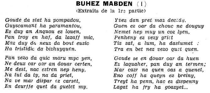 Litt�rature bretonne : Buhez Mabden (partie 1).