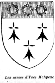 Mahyeuc Yves armes (Bretagne).
