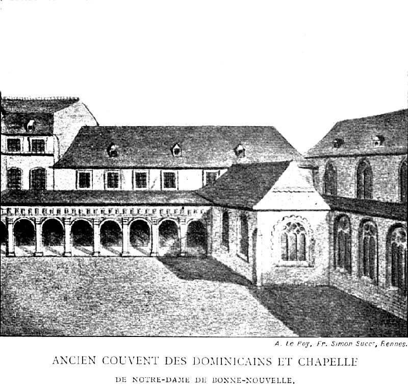 Rennes : ancien couvent des Dominicains et la chapelle (Bretagne).